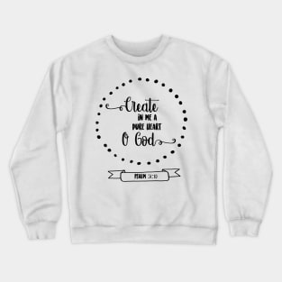 Psalms Bible Verse Christian Calligraphy Typography Crewneck Sweatshirt